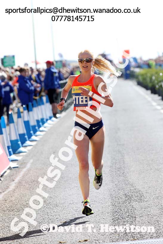 Gemma Steel 2nd in the womens Morrisons Great North Run. Photo: David T. Hewitson/Sports for All Pics